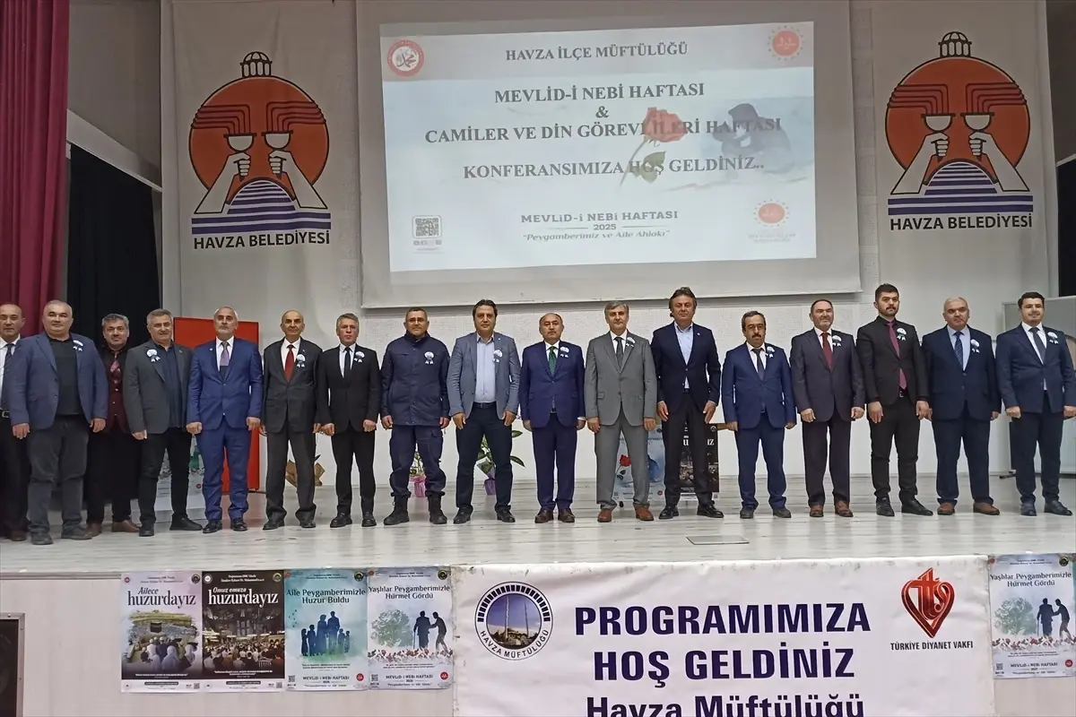 Havza'da Mevlid-i Nebi ve Camiler Haftası Konferansı Düzenlendi