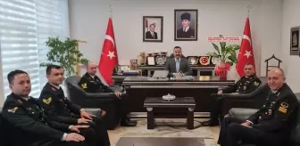 Havza İlçe Jandarma Komutanlığından Kaymakam Ayvat'a ziyaret