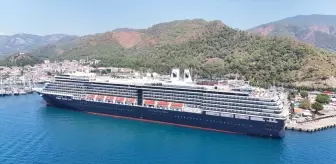 Hollanda Bayraklı Kruvaziyer 'Oosterdam' Marmaris'e Geldi