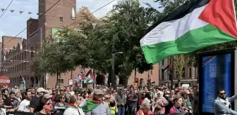 Amsterdam'da Gazze İçin Protesto Gösterisi