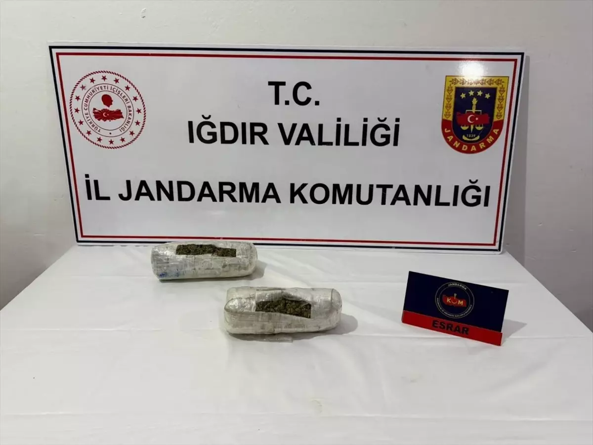 Iğdır'da Uyuşturucu Operasyonu: 1 Gözaltı, 1350 Gram Esrar Ele Geçirildi