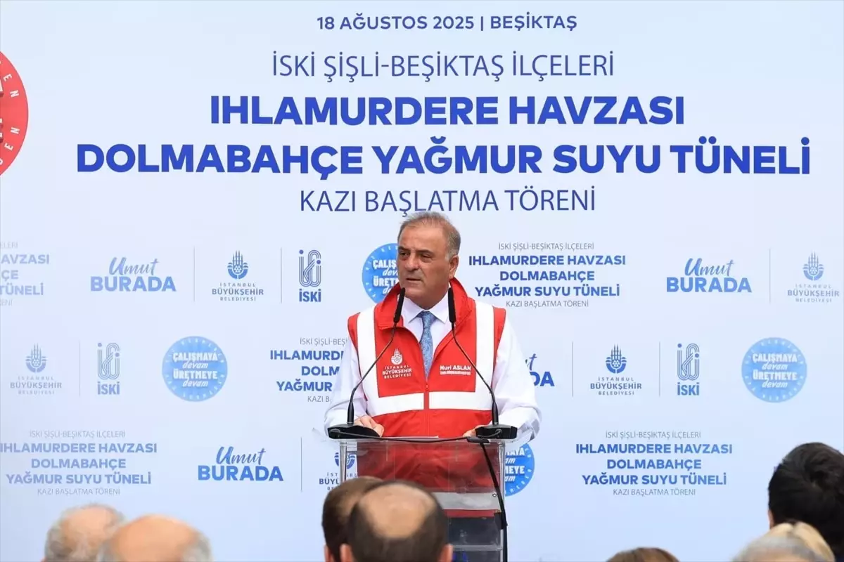 İstanbul'da Yeni Yağmur Suyu Tüneli Projesi Başladı