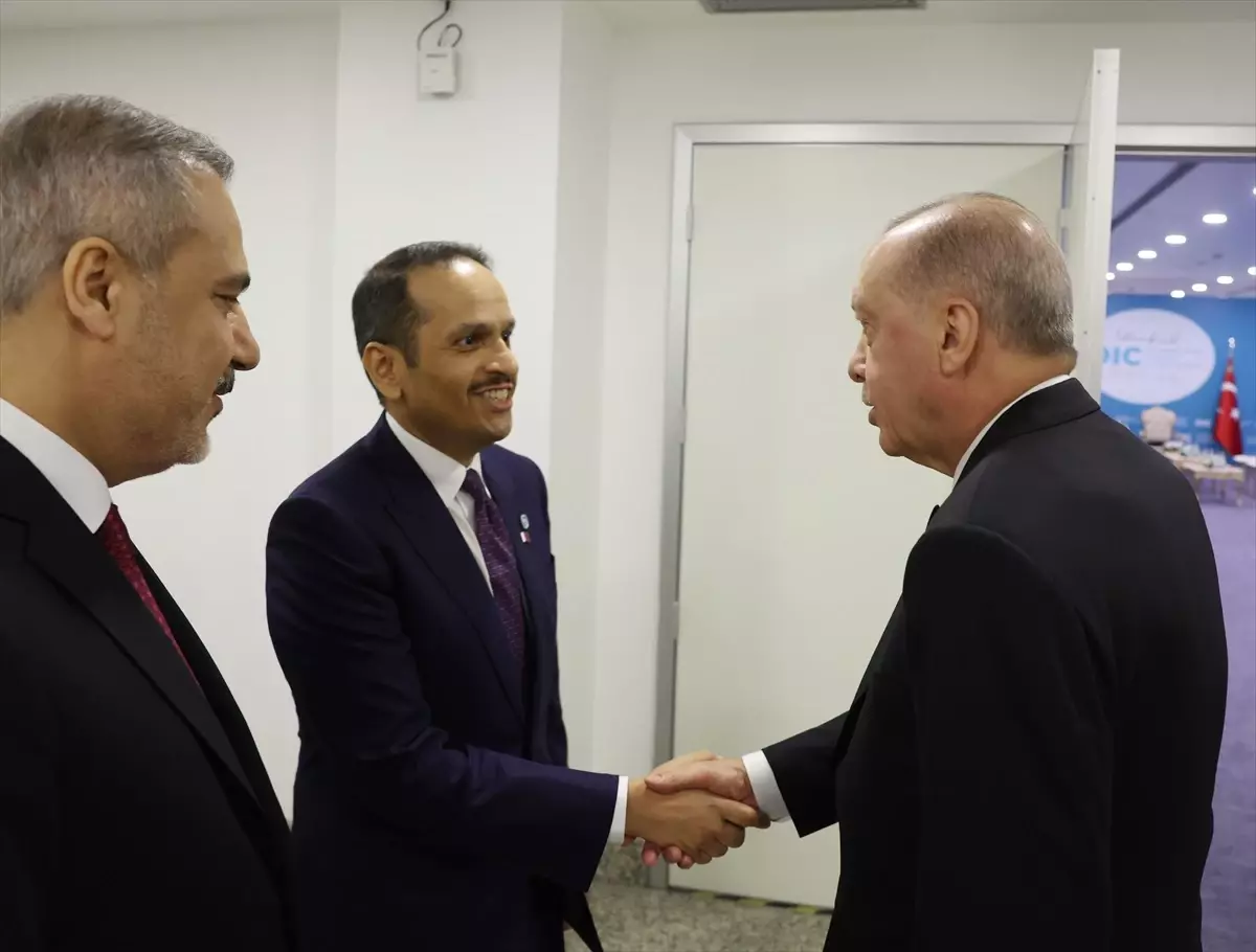 İletişim Başkanlığından Cumhurbaşkanı Erdoğan'ın Katar Başbakanı Al Sani'yi kabulüne ilişkin açıklama