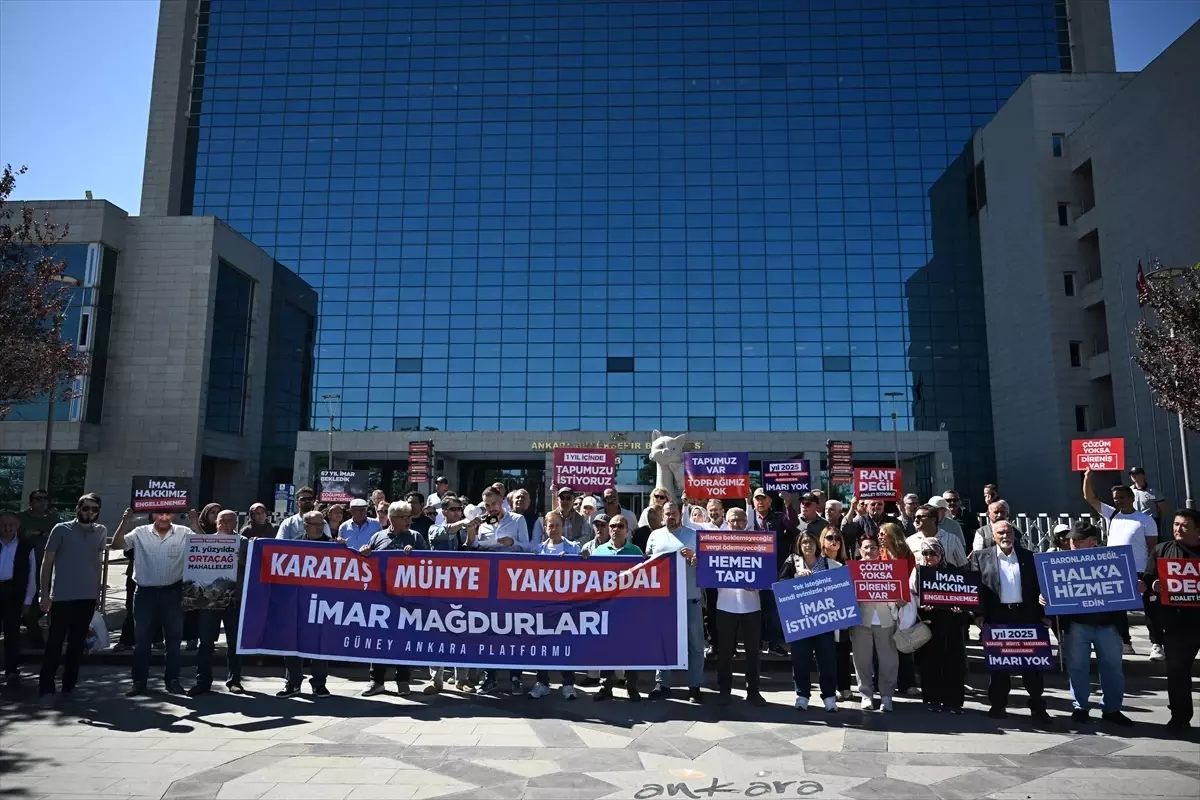 Çankaya'da İmar Sorunları İçin Eylem Düzenlendi