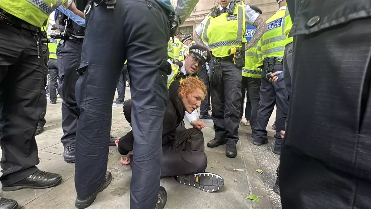 İngiltere'de Palestine Action Grubuna Yönelik Protesto