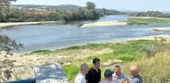 İpsala Kaymakamı Meriç Nehri'nde Su Yönetimi İncelemeleri Yaptı