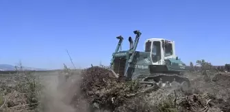 İş makinesi operatörleri yangına karşı ön safta alevlerle savaşıyor