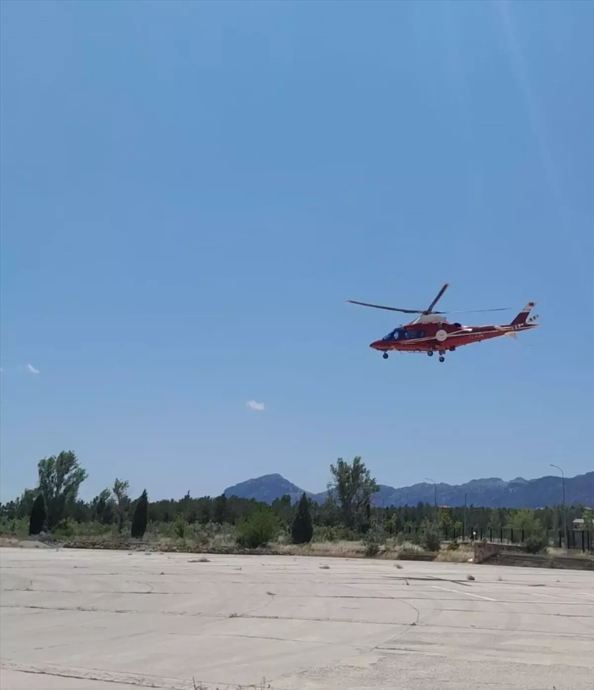 Ekmek Fırınında Fenalaşan Çalışan Hava Ambulansıyla Hastaneye Kaldırıldı
