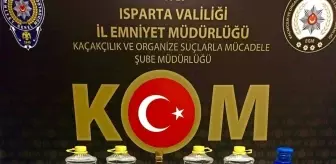 Isparta'da Kaçak ve Sahte Alkol Operasyonu