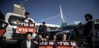 İsrail'de Ultra-Ortodoks Yahudilerden Askerlik Protestosu