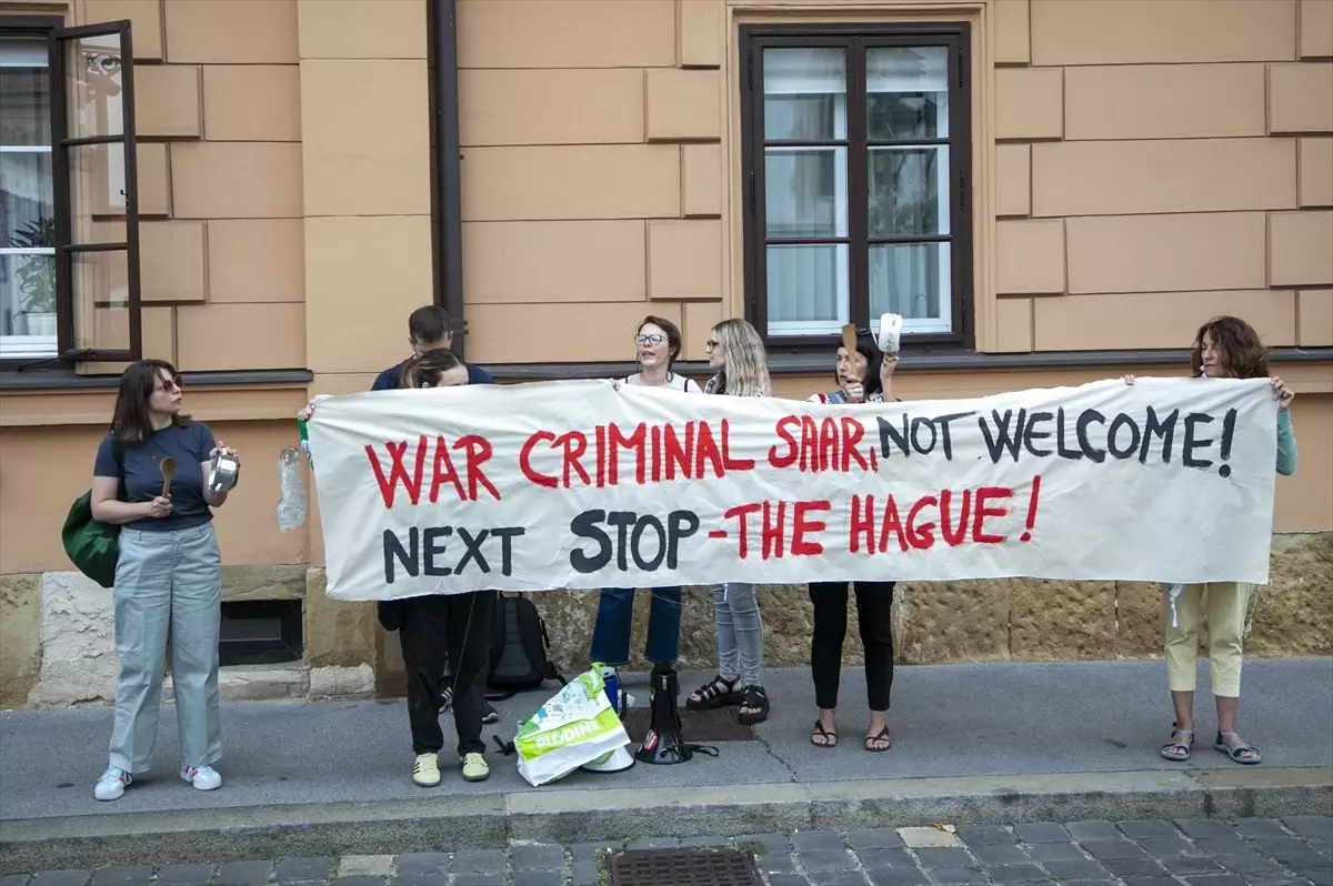 İsrail Dışişleri Bakanı'nın Hırvatistan Ziyareti Protesto Edildi