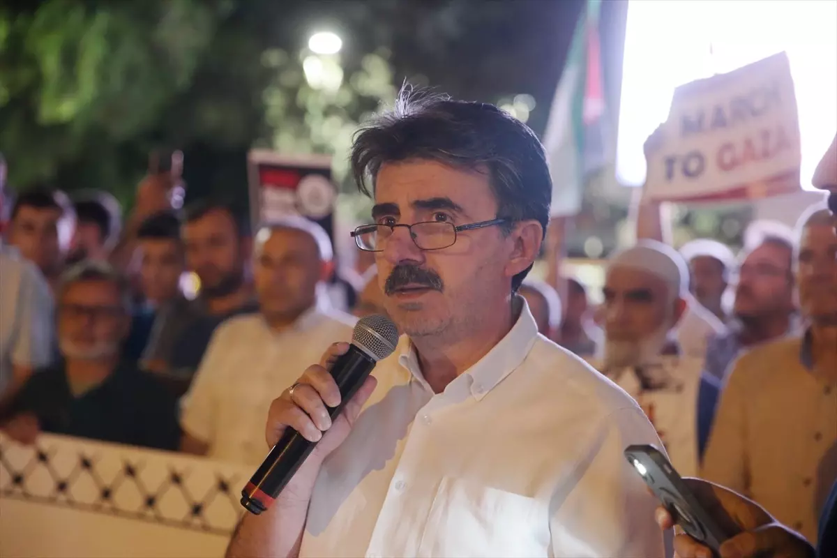 Çorum'da İsrail'in Filistin Ablukasına Protesto