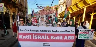 Filistin'e Özgürlük Gönüllüleri, İsrail'in Saldırılarını Protesto Etti