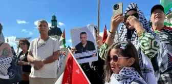 Stockholm'de İsrail'in Gazze Savaşına Karşı Protesto