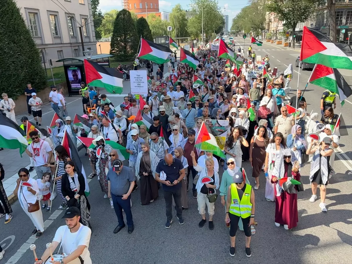 Stockholm'de Gazze Protestosu: İsrail'in Saldırıları Kınandı