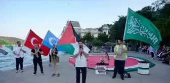 Mısır Konsolosluğu Önünde Gazze İçin Nöbet Eylemi Başladı