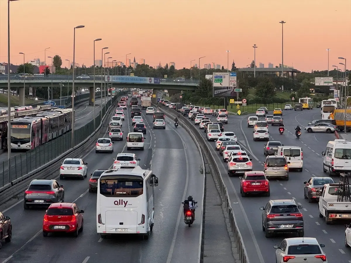 İstanbul'da Akşam Trafik Yoğunluğu
