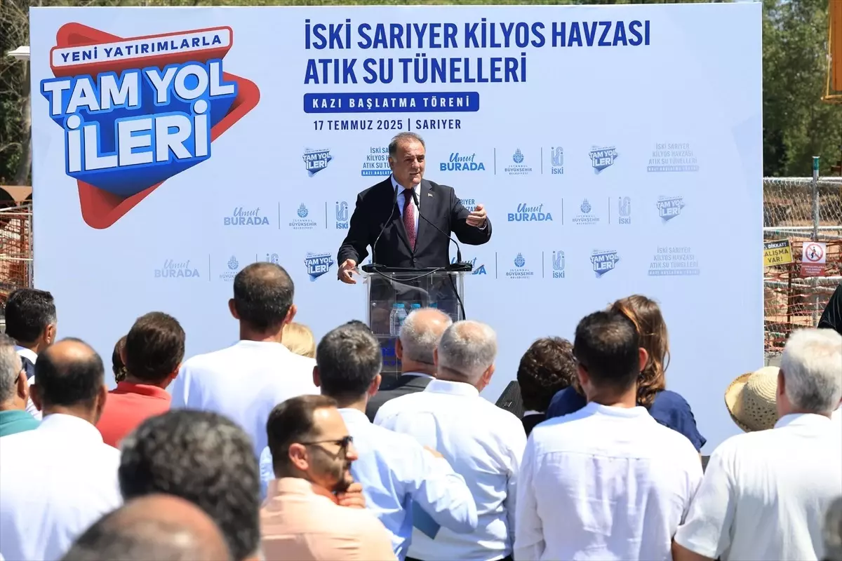 İBB, Kilyos Havzası Atık Su Tünelleri Kazı Çalışmalarına Başladı