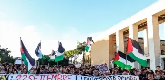 İtalya'nın Büyük Şehirlerinde Gazze Protestoları