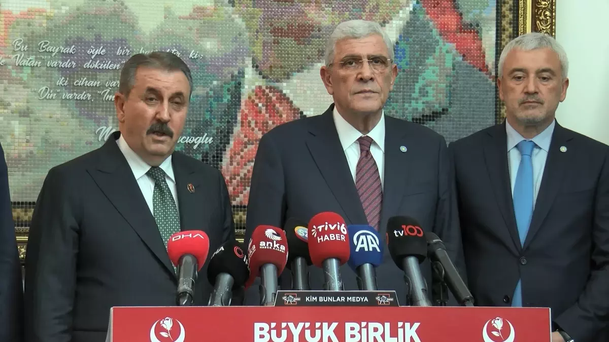 İYİ Parti Genel Başkanı Dervişoğlu, BBP Genel Başkanı Destici'yi ziyaret etti