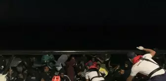 Çeşme açıklarında 75 düzensiz göçmen yakalandı