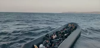 Çeşme Açıklarında 34 Düzensiz Göçmen Kurtarıldı