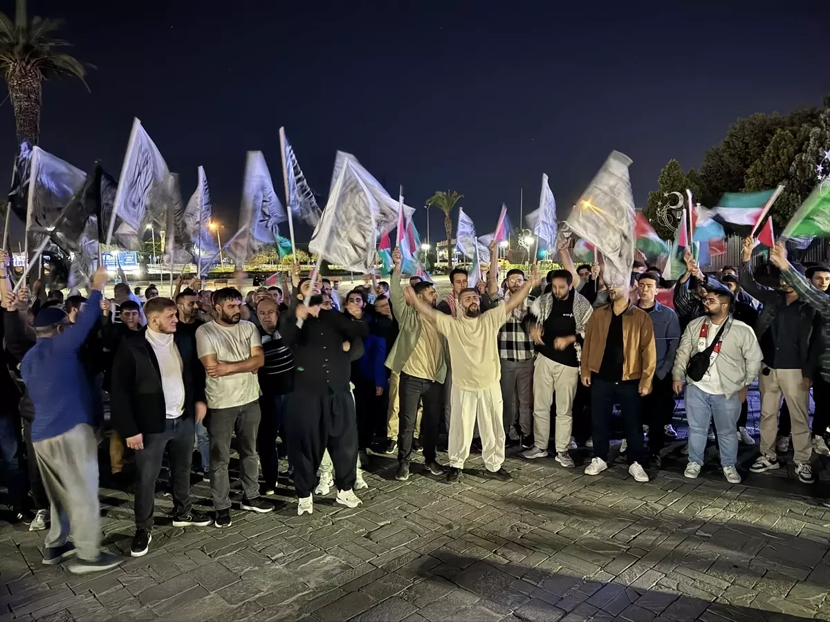 İzmir, Uşak ve Aydın'da İsrail Saldırılarına Tepki Gösterildi