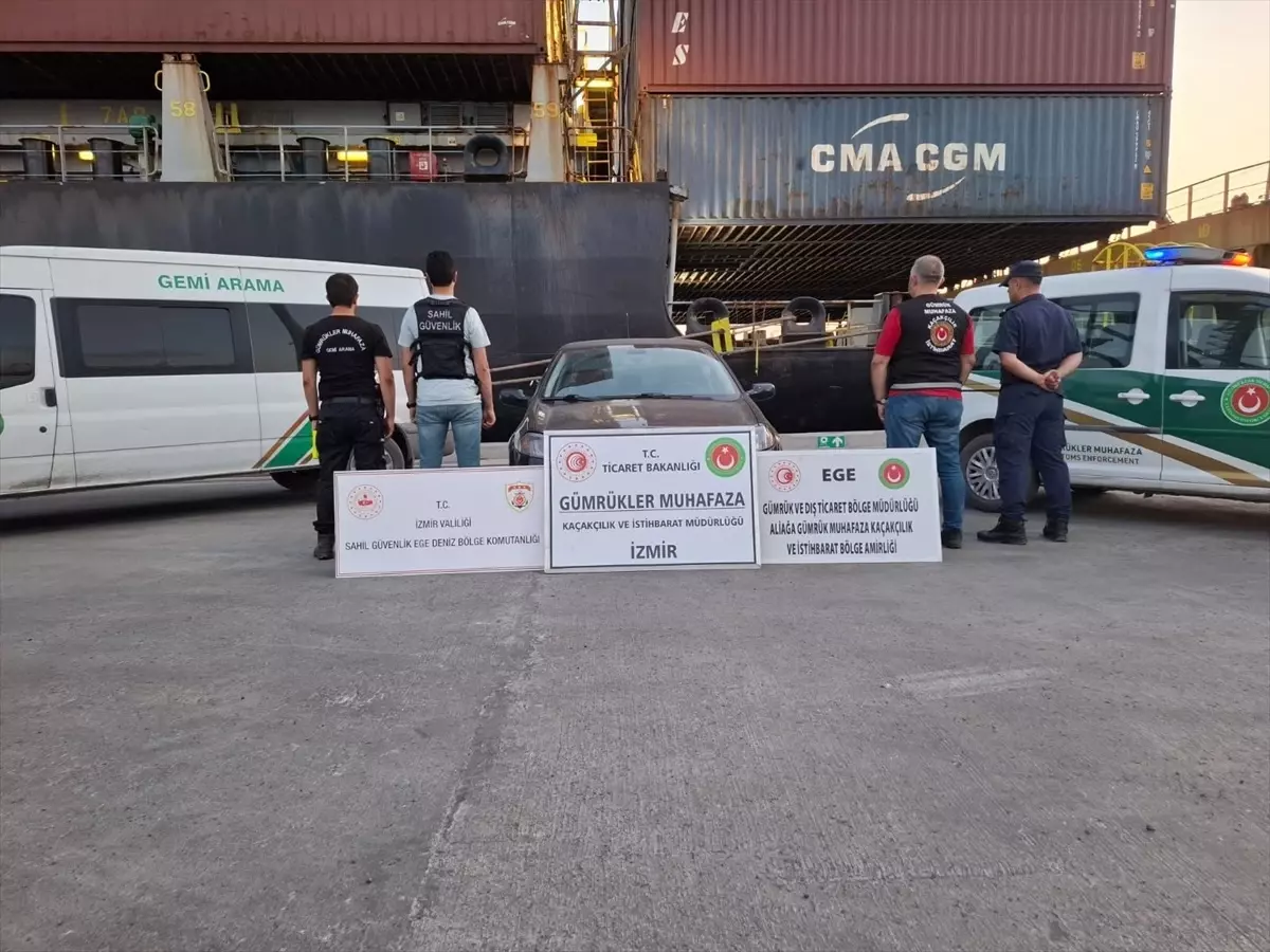Aliağa'da Gemide 54 Ton Kaçak Akaryakıt Ele Geçirildi