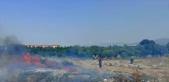 İzmir Kemalpaşa'da Boş Arazide Yangın Kontrol Altına Alındı