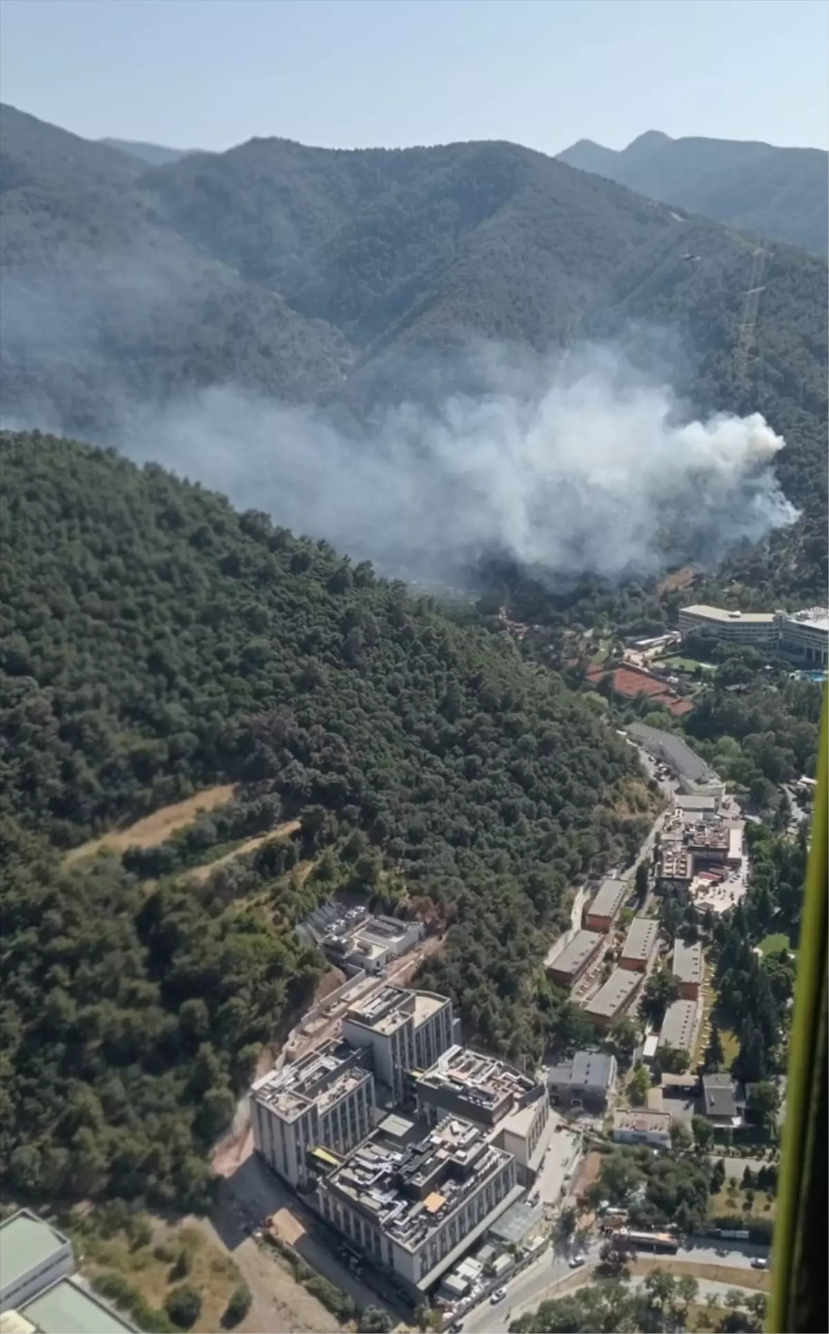 İzmir Narlıdere'de Orman Yangınına Hızla Müdahale Ediliyor