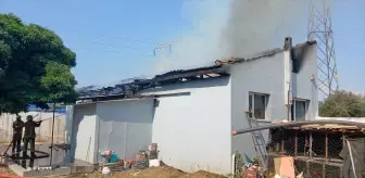Ödemiş'te Yangında Yaralanan 1 Yaşındaki Bebek Hastaneye Kaldırıldı