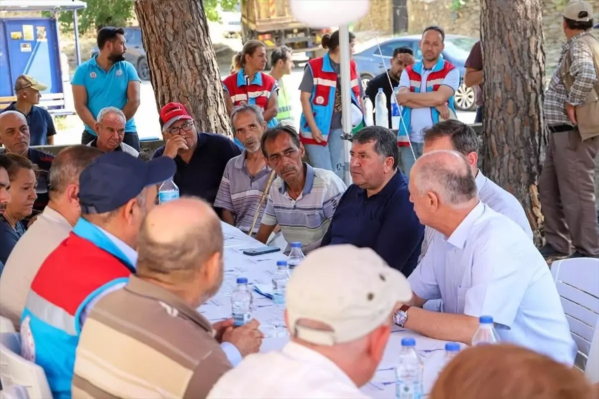 İzmir Bayındır'da Yangın Sonrası Hasar Tespit Çalışmaları Başlatıldı