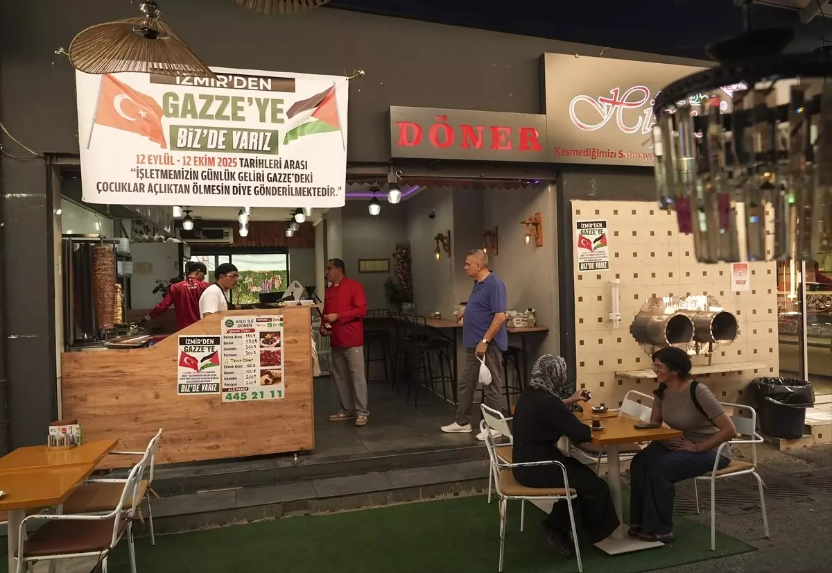 İzmir Restoranı Gazze İçin Gelir Bağışlıyor