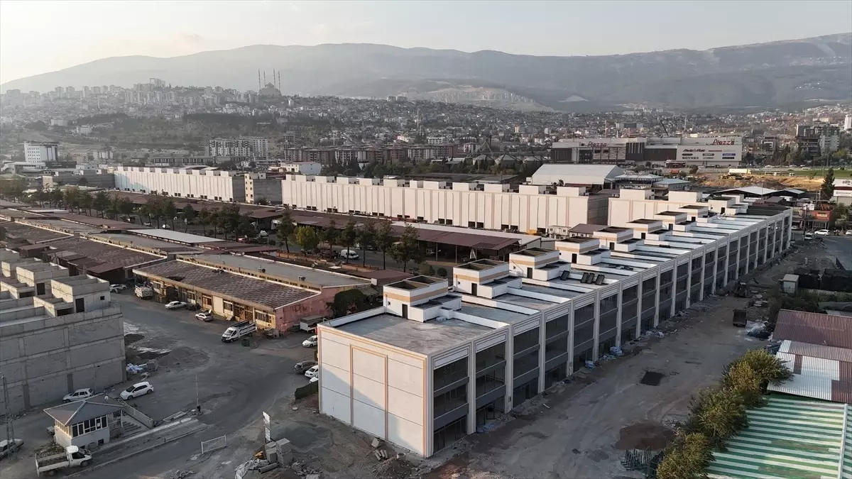 Kahramanmaraş'ta Gıda Toptancılar Sitesi İnşaatında Son Aşama