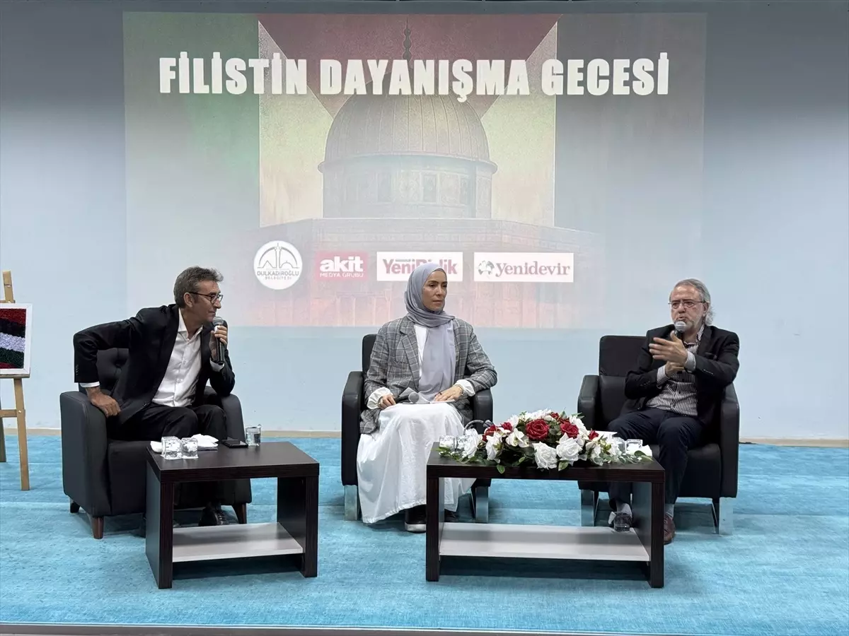 Kahramanmaraş'ta Filistin Dayanışma Gecesi Düzenlendi