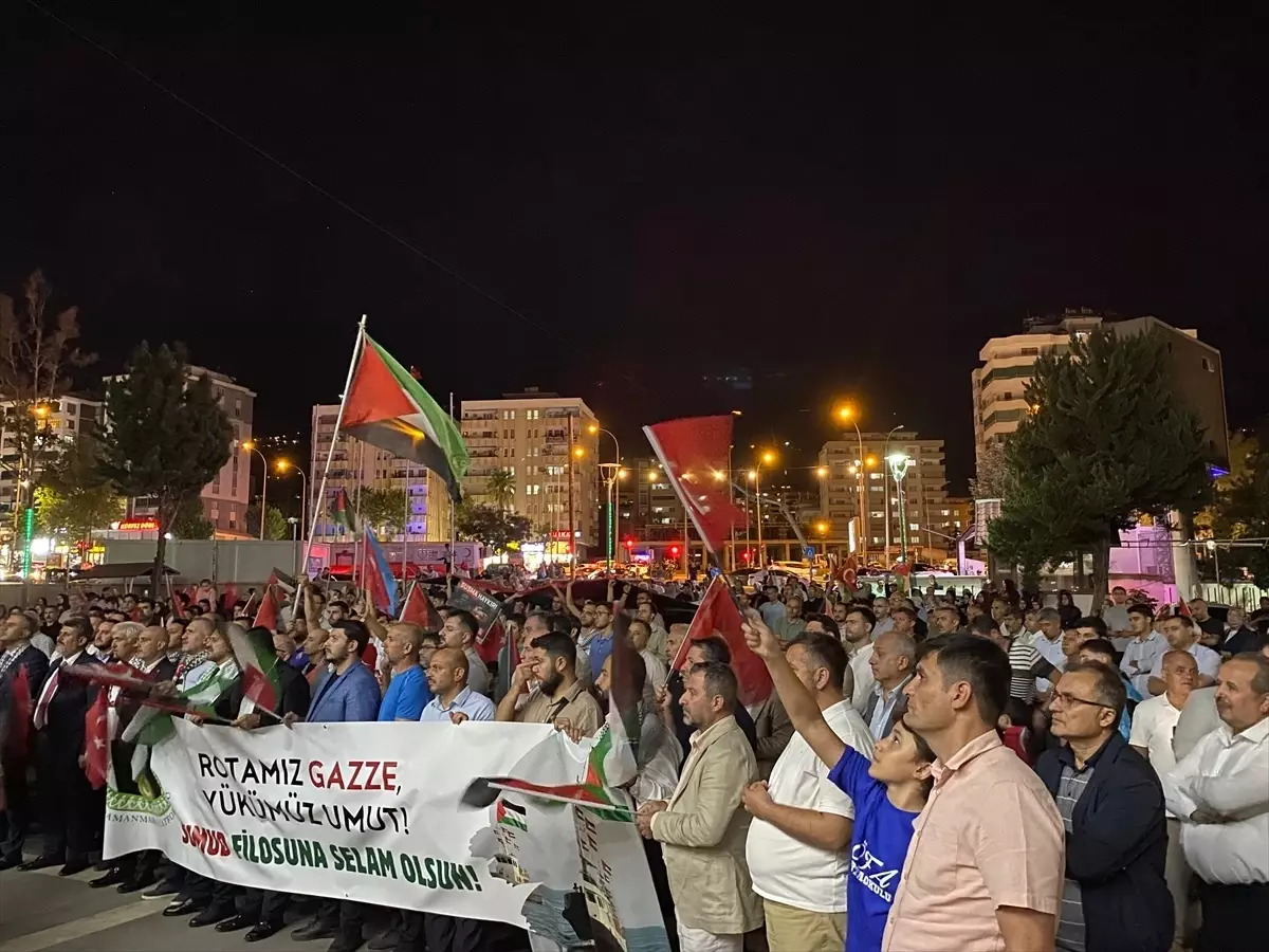 Kahramanmaraş'ta Gazze İçin Destek Yürüyüşü Düzenlendi