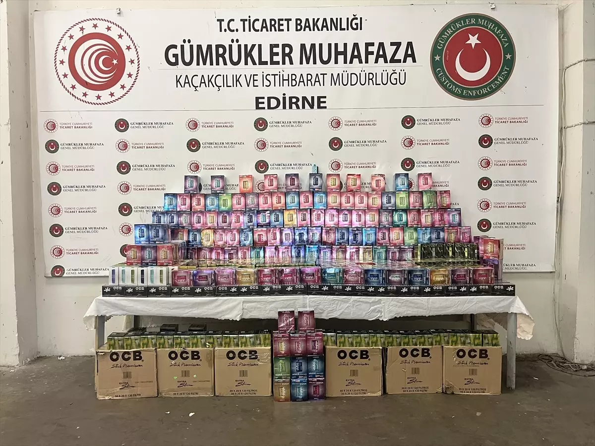 Kapıkule Sınır Kapısı'nda Kaçak Elektronik Sigara Operasyonu