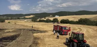 Karabük'te Anız Yangını Büyümeden Söndürüldü