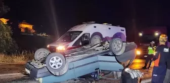 Karabük'te Devrilen Otomobilde 4 Kişi Yaralandı