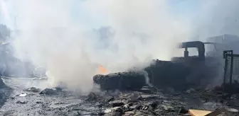 Karabük'te Hurdalık Alanda Yangın Çıktı