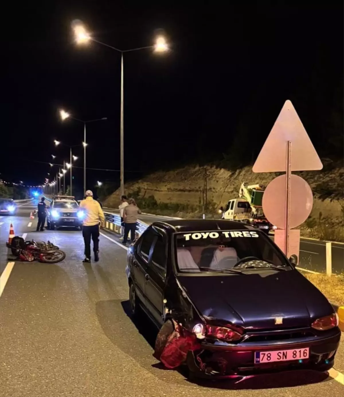Motosiklet Kazasında Sürücü Ağır Yaralandı