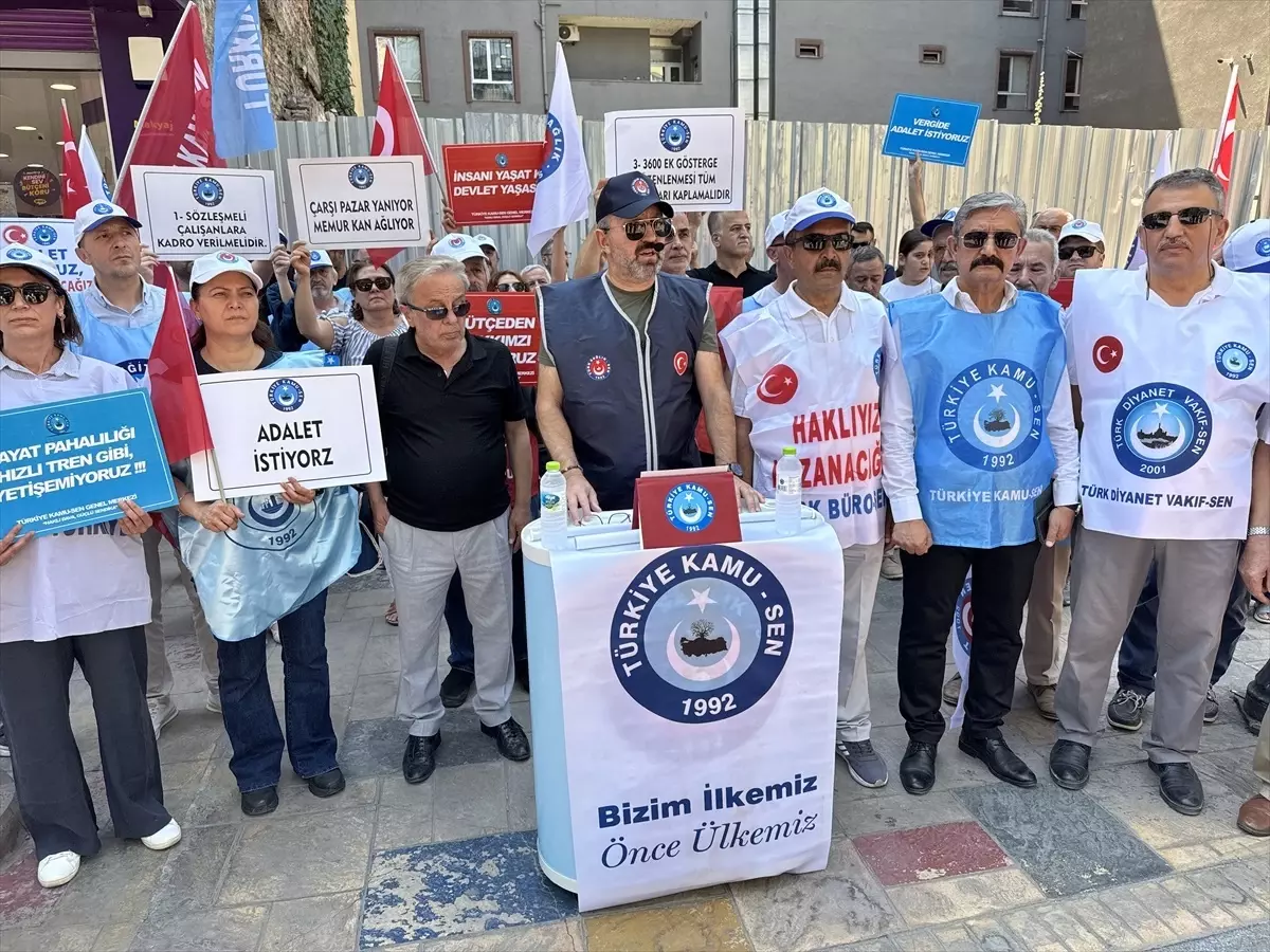 Kamu-Sen ve Birleşik Kamu-İş'ten Zam Protestosu