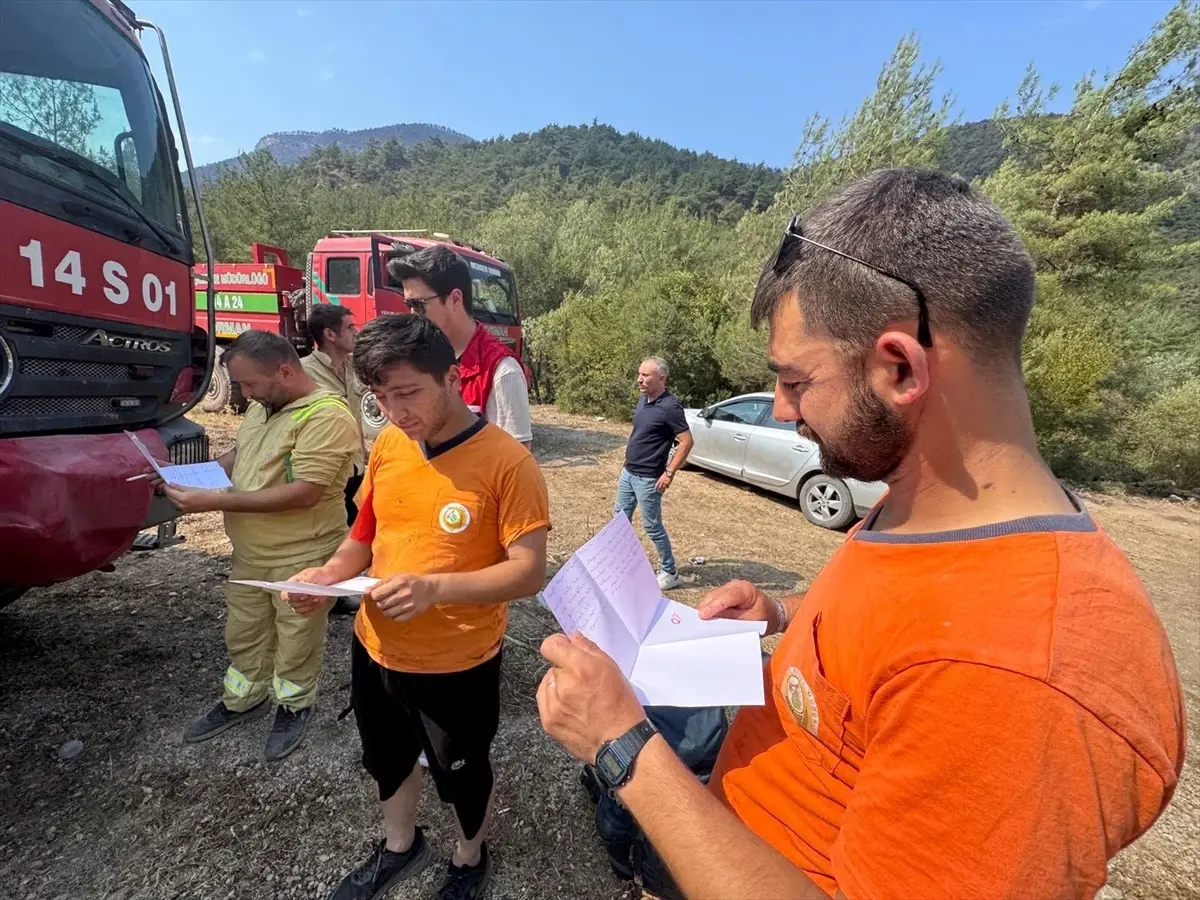 Karabük Gençlik Merkezi Öğrencilerinden Yangın Söndürme Ekiplerine Teşekkür Mektubu