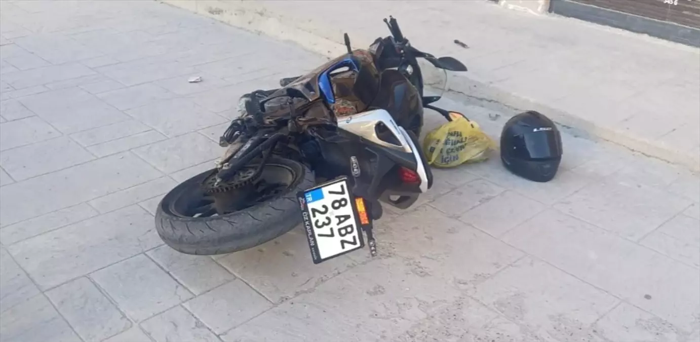 Karabük'te Motosiklet Kazası ve Yangın
