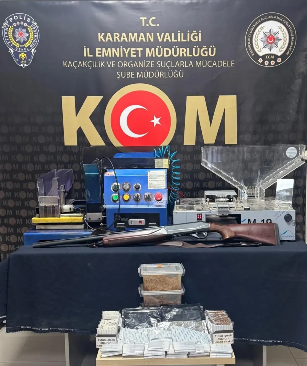 Karaman'da Kaçakçılık Operasyonu: 3 Milyon Boş Makaron Ele Geçirildi
