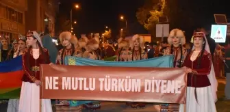 Karaman'da Uluslararası Türk Dünyası Şöleni Yürüyüş ile Başladı