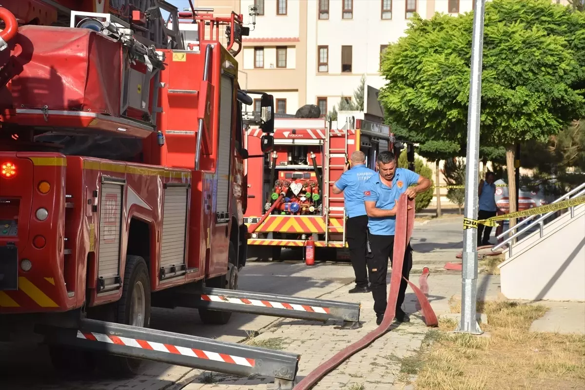 Karaman'da Apartman Yangını: İtfaiye Ekipleri Müdahale Etti