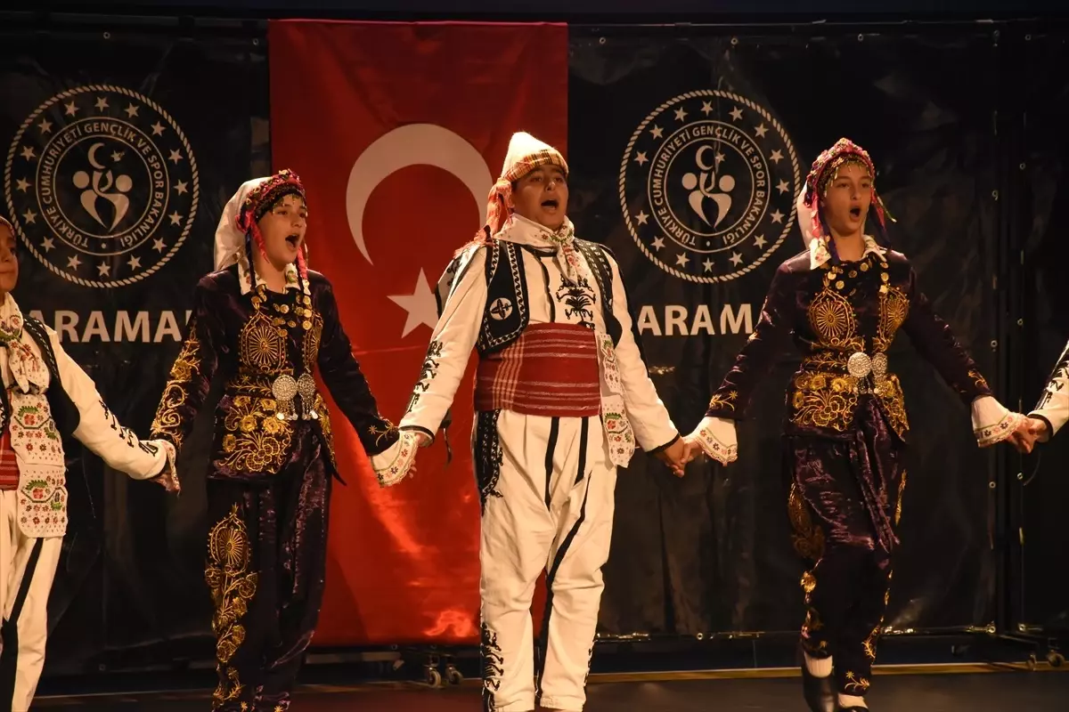 Karaman'da Halk Oyunları Yıldızlar Türkiye Şampiyonası Yapıldı