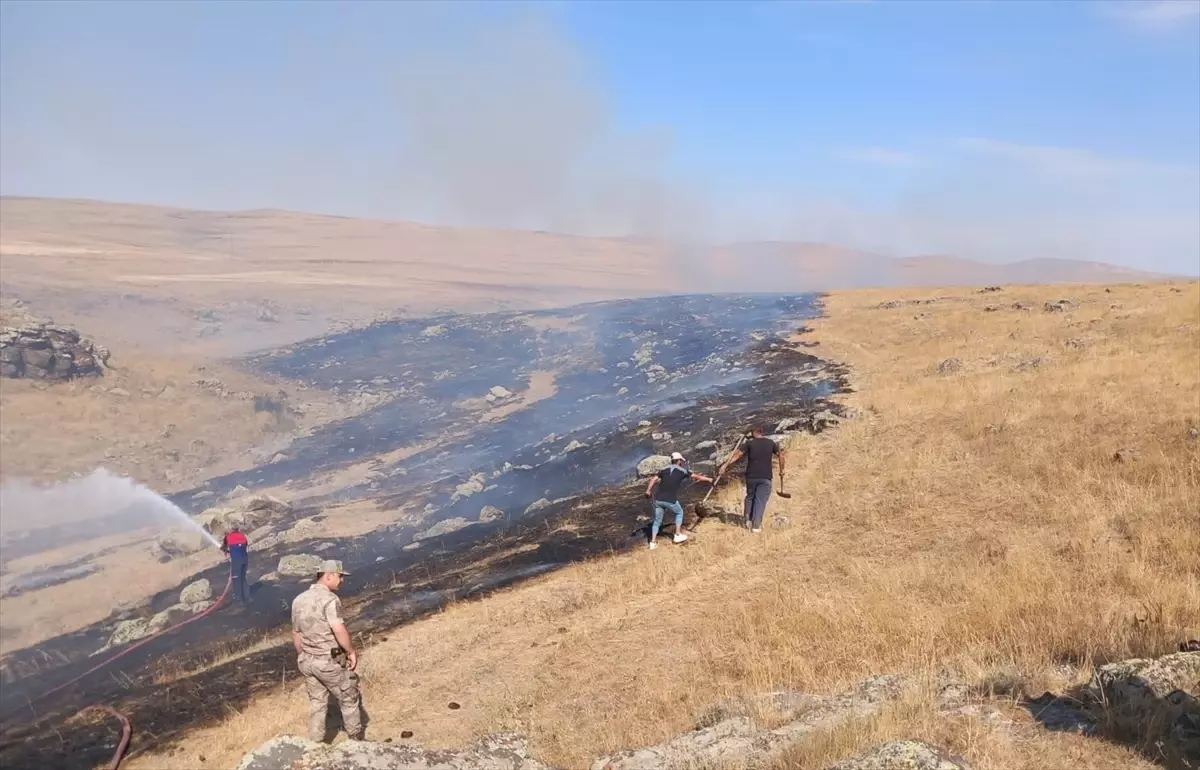 Kars'ta Anız Yangını Kontrol Altına Alındı