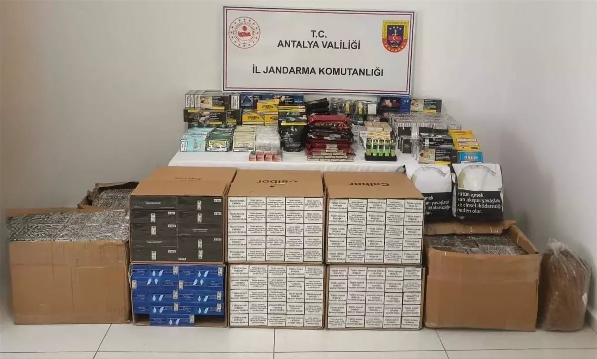 Antalya'nın Kaş İlçesinde Kaçak Sigara Operasyonu